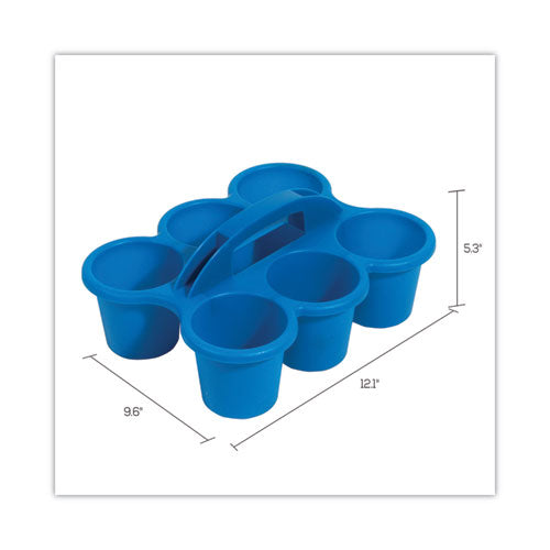 Little Artist Antimicrobial Six-cup Caddy, Blue