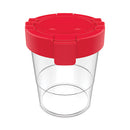 Antimicrobial No Spill Paint Cup, 3.46 W X 3.93 H, Red