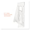 Stand-tall Wall-mount Literature Rack, Leaflet, 4.56w X 3.25d X 11.88h, Clear