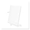 Superior Image Slanted Sign Holder, Portrait, 8.5 X 11 Insert, Clear