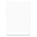 Superior Image Slanted Sign Holder, Portrait, 8.5 X 11 Insert, Clear