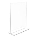 Superior Image Double Sided Sign Holder, 8.5 X 11 Insert, Clear