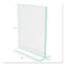 Superior Image Premium Green Edge Sign Holders, 8.5 X 11 Insert, Clear/green