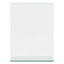 Superior Image Premium Green Edge Sign Holders, 8.5 X 11 Insert, Clear/green