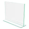 Superior Image Premium Green Edge Sign Holders, 11 X 8.5 Insert, Clear/green