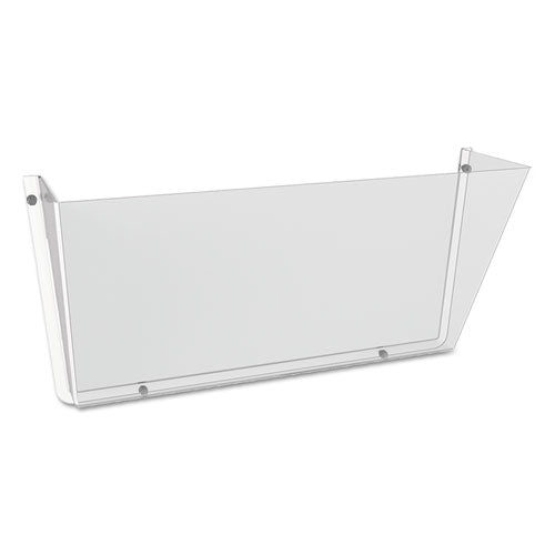 Unbreakable Docupocket Wall File, Letter Size, 14.5" X 3" X 6.5", Clear