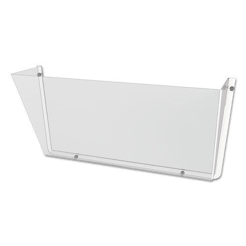 Unbreakable Docupocket Wall File, Letter Size, 14.5" X 3" X 6.5", Clear