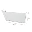 Unbreakable Docupocket Wall File, Letter Size, 14.5" X 3" X 6.5", Clear