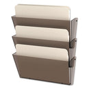 Unbreakable Docupocket Wall File, 3 Sections, Letter Size, 14.5" X 3" X 6.5", Clear, 3/pack