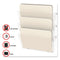 Unbreakable Docupocket Wall File, 3 Sections, Letter Size, 14.5" X 3" X 6.5", Clear, 3/pack