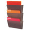 Unbreakable Docupocket Wall File, Legal Size, 17.5" X 3" X 6.5", Smoke