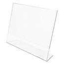 Classic Image Slanted Sign Holder, Landscaped, 11 X 8.5 Insert, Clear