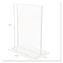 Classic Image Double-sided Sign Holder, 5 X 7 Insert, Clear