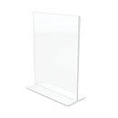 Classic Image Double-sided Sign Holder, 8.5 X 11 Insert, Clear