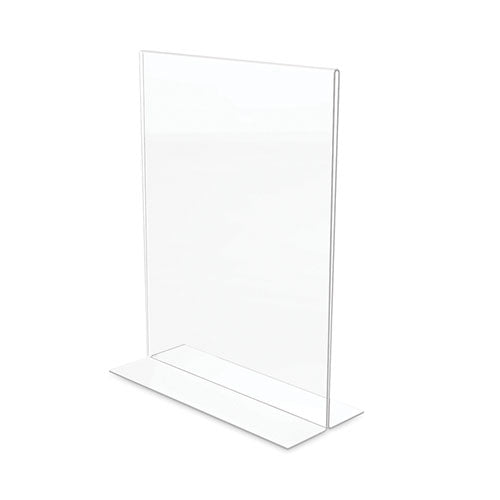 Classic Image Double-sided Sign Holder, 8.5 X 11 Insert, Clear