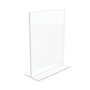 Classic Image Double-sided Sign Holder, 8.5 X 11 Insert, Clear