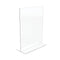 Classic Image Double-sided Sign Holder, 8.5 X 11 Insert, Clear