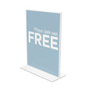 Classic Image Double-sided Sign Holder, 8.5 X 11 Insert, Clear