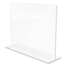 Classic Image Double-sided Sign Holder, 11 X 8.5 Insert, Clear