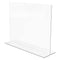 Classic Image Double-sided Sign Holder, 11 X 8.5 Insert, Clear