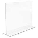 Classic Image Double-sided Sign Holder, 11 X 8.5 Insert, Clear