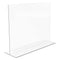 Classic Image Double-sided Sign Holder, 11 X 8.5 Insert, Clear