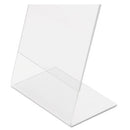 Classic Image Slanted Sign Holder, Portrait, 8.5 X 11 Insert, Clear