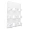 6-pocket Business Card Holder, Holds 480 Cards, 8.5 X 1.63 X 9.75, Plastic, Clear