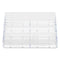 8-pocket Business Card Holder, Holds 400 Cards, 7.78 X 3.5 X 3.38, Plastic, Clear