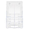 6-compartment Docuholder, Leaflet Size, 9.63w X 6.25d X 12.63h, Clear