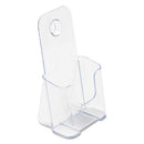 Docuholder For Countertop/wall-mount, Leaflet Size, 4.25w X 3.25d X 7.75h, Clear