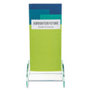 Euro-style Docuholder, Leaflet Size, 4.5w X 4.5d X 7.88h, Green Tinted