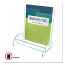 Euro-style Docuholder, Magazine Size, 9.81w X 6.31d X11h, Green Tinted