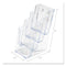 4-compartment Docuholder, Leaflet Size, 4.88w X 6.13d X 10h, Clear