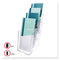 4-compartment Docuholder, Leaflet Size, 4.88w X 6.13d X 10h, Clear