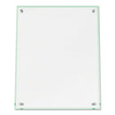 Superior Image Beveled Edge Sign Holder, Letter Insert, Clear/green-tinted Edges