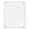 Superior Image Beveled Edge Sign Holder, Letter Insert, Clear/green-tinted Edges