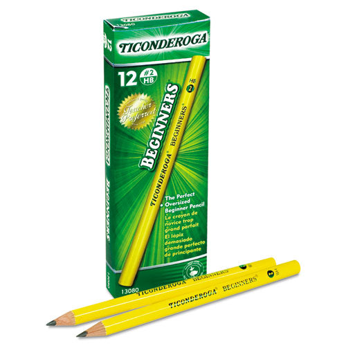 Ticonderoga Beginners Woodcase Pencil With Microban Protection, Hb (