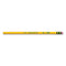 Pencils, Hb2 Numeric Graphite Scale, Black Lead, Yellow Barrel, 72/pack