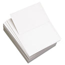 Custom Cut-sheet Copy Paper, 92 Bright, Micro-perforated 5.5" From Top, 20lb Bond Weight, 8.5 X 11, White, 500/ream, 5 Rm/ct