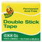 Permanent Double-stick Tape, 1" Core, 0.5" X 75 Ft, Clear