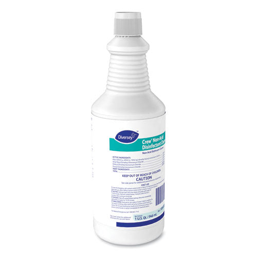 Crew Neutral Non-acid Bowl And Bathroom Disinfectant, 32 Oz Squeeze Bottle, 12/carton