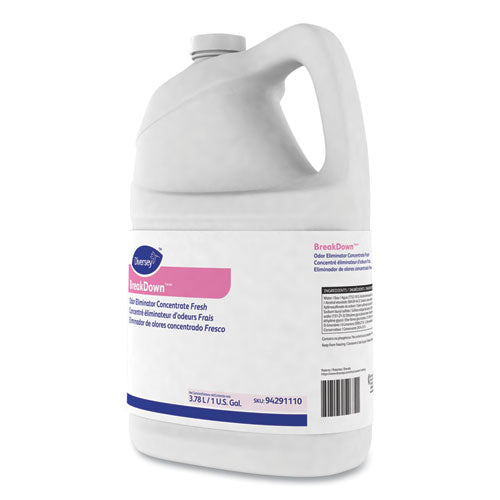 Breakdown Odor Eliminator, Fresh Scent, Liquid, 1 Gal Bottle