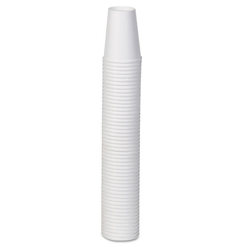 Paper Hot Cups, 12 Oz, White, 50/sleeve, 20 Sleeves/carton