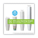 Perfectouch Paper Hot Cups And  Lids Combo, 10 Oz, Multicolor, 50 Cups/lids/pack