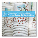 Perfectouch Paper Hot Cups, 10 Oz, Coffee Haze Design, 25/pack