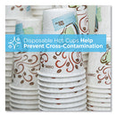 Perfectouch Paper Hot Cups, 10 Oz, Coffee Haze Design, 25 Sleeve, 20 Sleeves/carton
