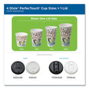 Perfectouch Paper Hot Cups, 12 Oz, Coffee Haze Design, 50/pack