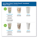 Perfectouch Paper Hot Cups, 16 Oz, Coffee Haze Design, 50/sleeve, 20 Sleeves/carton