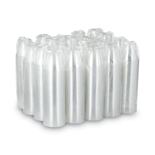 Clear Plastic Pete Cups, 9 Oz, Squat, 50/sleeve, 20 Sleeves/carton